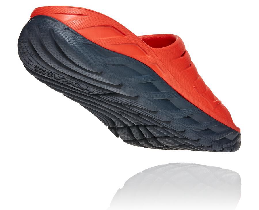 Slide Mens - Hoka One One ORA Recovery - Red - HXQDPWJ-56